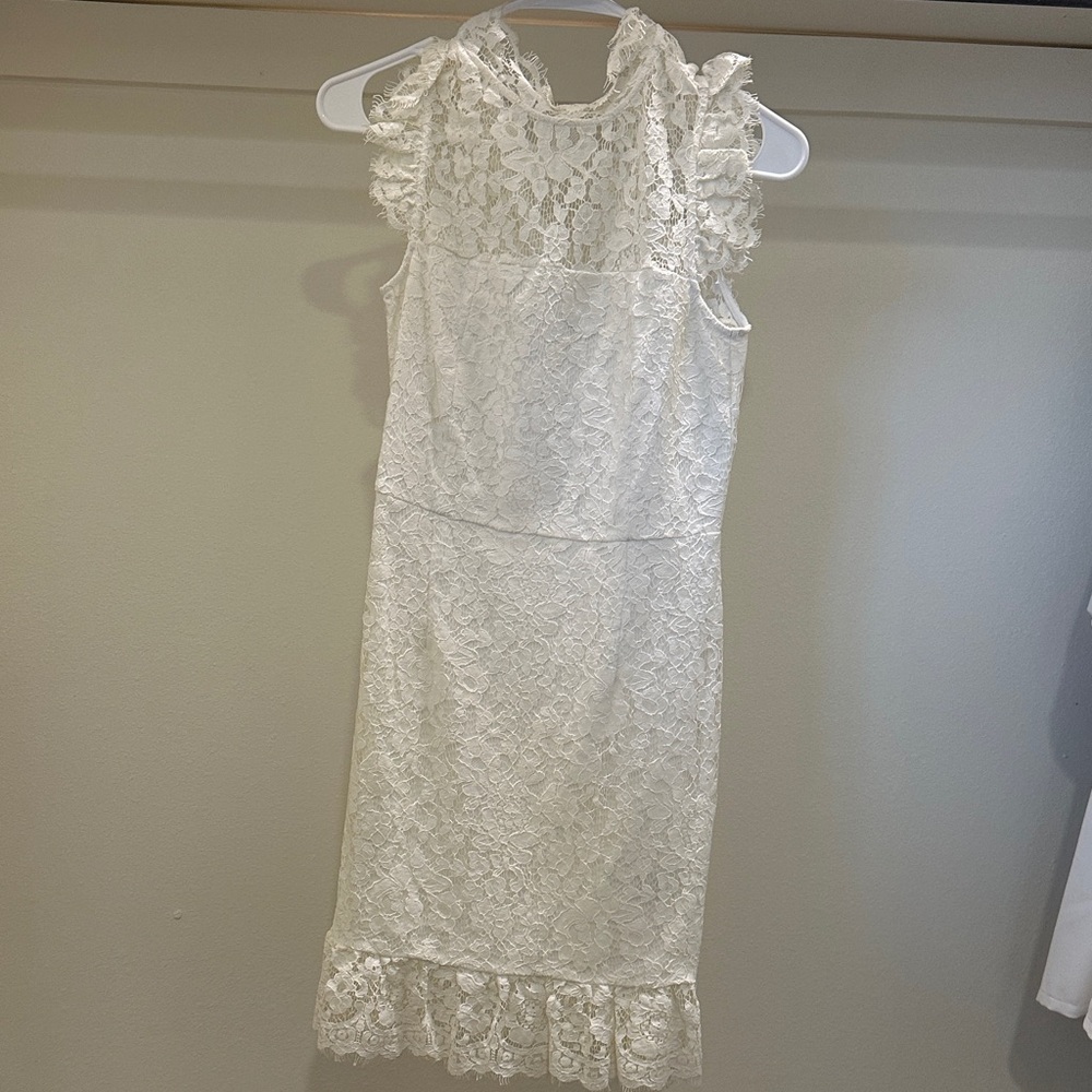 Storia White Lace Dress